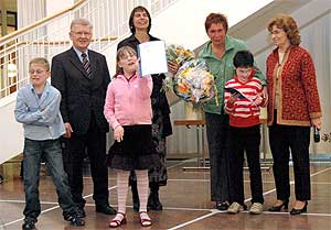 Ehrung der Gruppen-Preisträger InTakt 2008 Oberlinschule